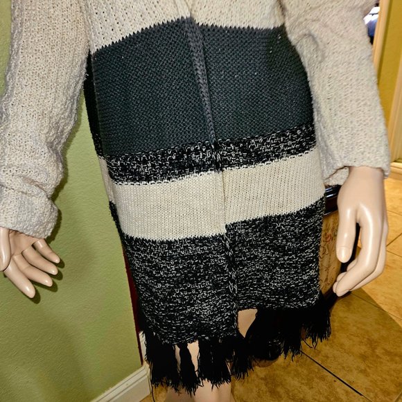 Women's Maxi Length (50inch) Venus Sweater w/Fringe Bottom. Spring Fall&Winter - Picture 5 of 15
